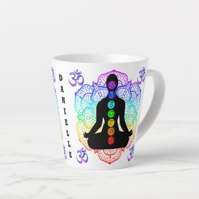 Personalized Chakra Ohm Yogi Zen Mug (Right Angle)