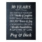 Personalized Chalk Wedding Anniversary Milestones