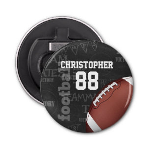 Personalized Chalkboard American Football Bottle Opener