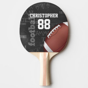 Personalized Chalkboard American Football Ping Pong Paddle