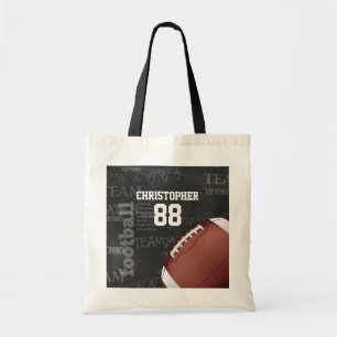 Personalized Chalkboard American Football Tote Bag