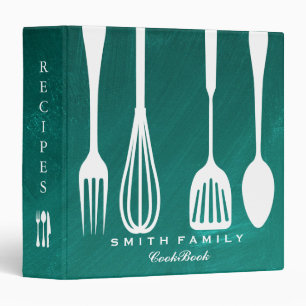 Personalized Chalkboard Family Recipe Cookbook 3 R Binder