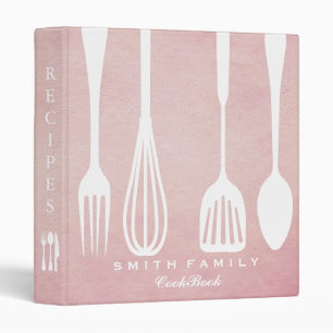 Personalized Chalkboard Family Recipe Cookbook Bin Binder