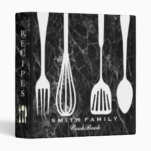 Personalized Chalkboard Family Recipe Cookbook Binder