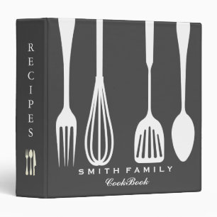 Personalized Chalkboard Family Recipe Cookbook Binder