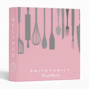 Personalized Chalkboard Family Recipe Cookbook Binder
