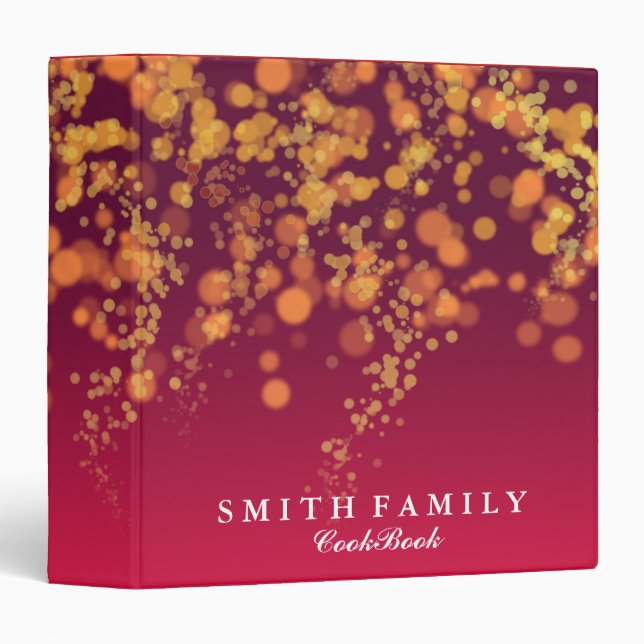 Personalized Chalkboard Family Recipe Cookbook Binder (Front/Spine)