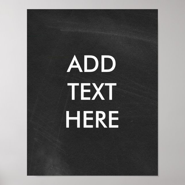 Personalized Chalkboard Print (Front)