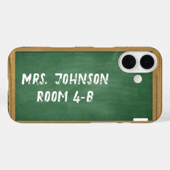 Personalized Chalkboard Teacher iPhone / iPad case (Back (Horizontal))