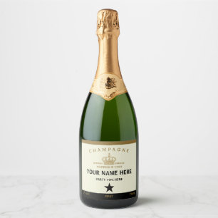 Personalized Champagne Label Template