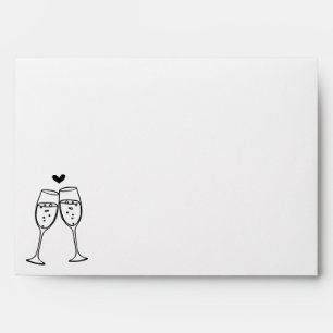 Personalized Champagne Toast Envelope