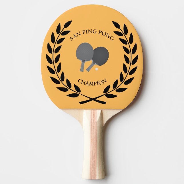 Personalized Champion Ping Pong Paddle (Front)