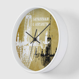 Personalized  Chandelier Wall Clock