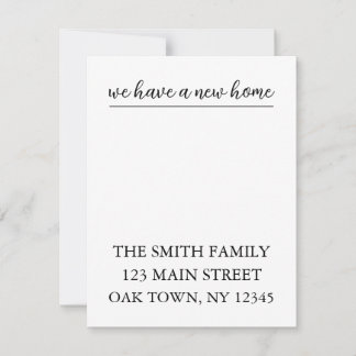 Personalized Change of Address Cards