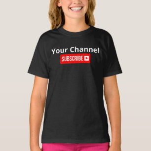 Personalized Channel Subscribe T-Shirt