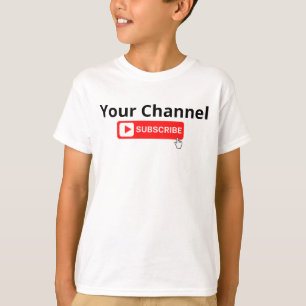Personalized Channel Subscribe T-Shirt