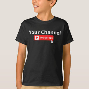 Personalized Channel Subscribe T-Shirt