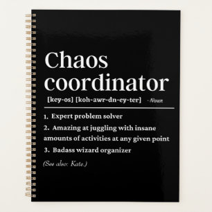 Personalized Chaos coordinator definition Planner