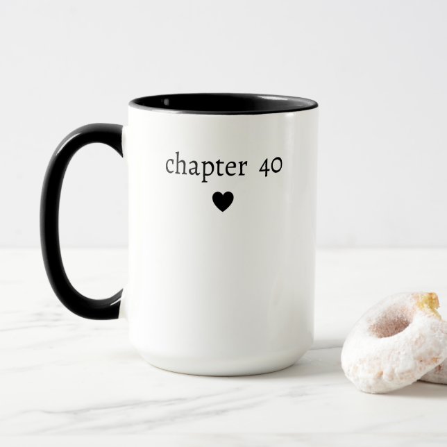 Personalized Chapter 40 th Birthday Mug (With Donut)