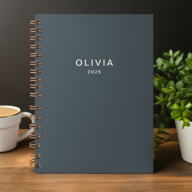 Personalized Charcoal Blue Custom  Notebook (Creator Uploaded)