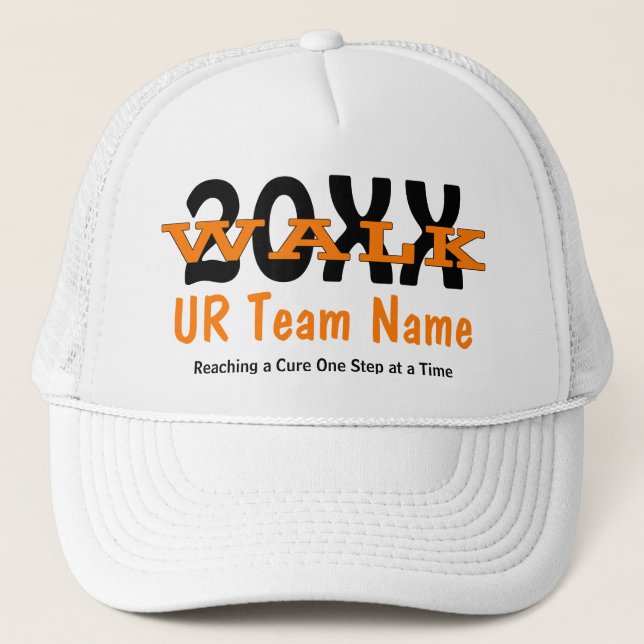 Personalized Charity Walk Hat (Front)