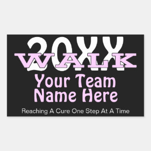 Personalized Charity Walk Sticker