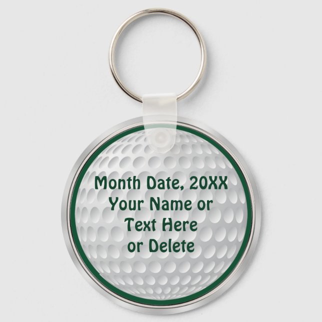 Personalized Cheap Golf Gifts Keychain (Front)