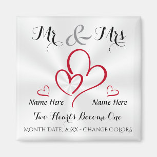 Personalized Cheap Wedding Favours for Guests Magnet
