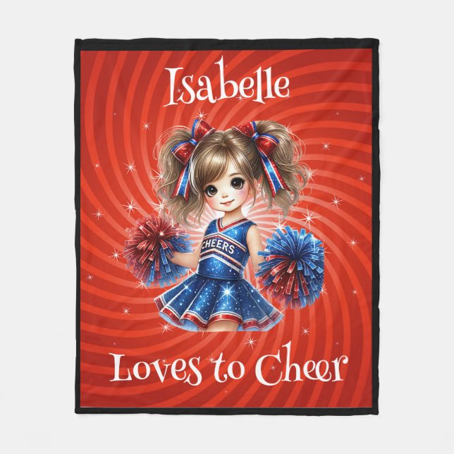 Personalized Cheer Blanket (Front)