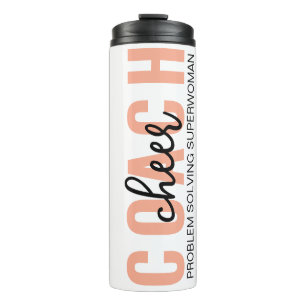 Personalized Cheer Coach Tumbler, Thank You Gift  Thermal Tumbler
