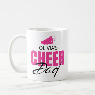 Personalized Cheer Dad Coffee Mug Custom Gift