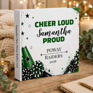 Personalized Cheer Grandma Keepsake Binder