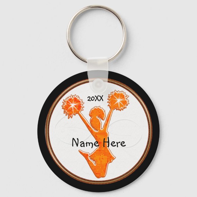 Personalized Cheer Keychains with NAME and YEAR (Front)