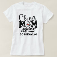 Personalized Cheer Mom Squad T-Shirt