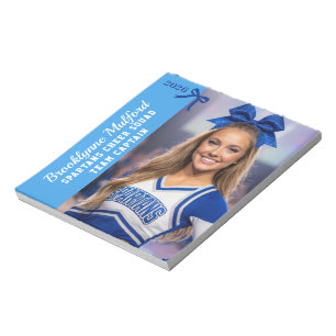 Personalized Cheer Photo Autograph Notepad