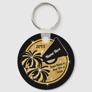 Personalized, Cheer Pom Pom Keychain, Party Favour Keychain