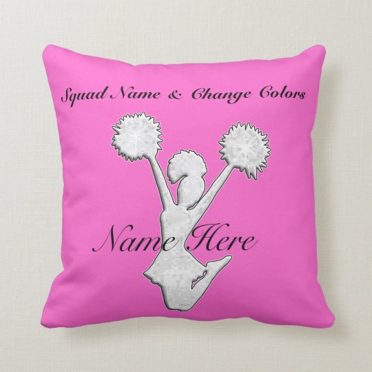 Personalized Cheer Team Gift Ideas Throw Pillow
