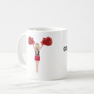 Personalized Cheerleader (blonde hair) Coffee Mug