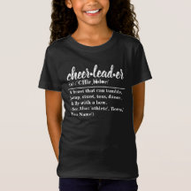 Personalized Cheerleader Definition T-Shirt