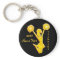 Personalized Cheerleader Keychains, 3 Text Boxes