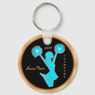 Personalized Cheerleader Keychains with YOUR TEXT