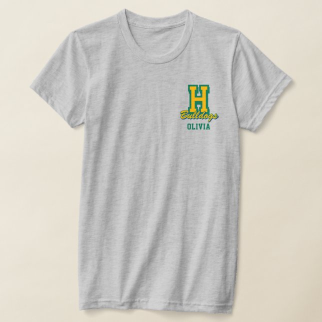 Personalized Cheerleader Name, Custom Cheer T-Shirt (Laydown)