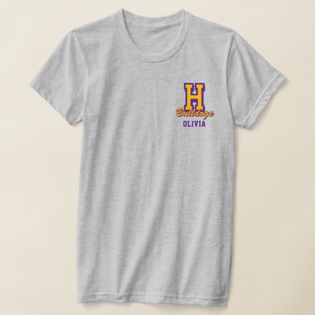 Personalized Cheerleader Name, Custom Cheer T-Shirt (Laydown)