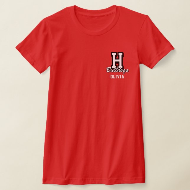 Personalized Cheerleader Name, Custom Cheer T-Shirt (Laydown)