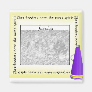 Personalized Cheerleader Photo Magnet
