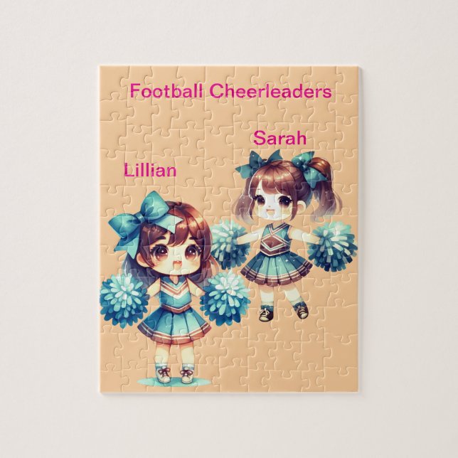 Personalized Cheerleaders  Jigsaw Puzzle (Vertical)