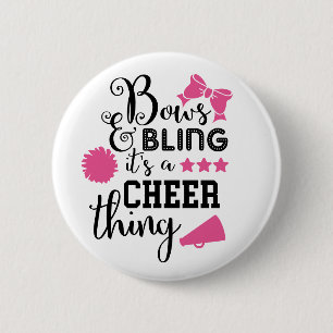 Personalized Cheerleading 2 Inch Round Button