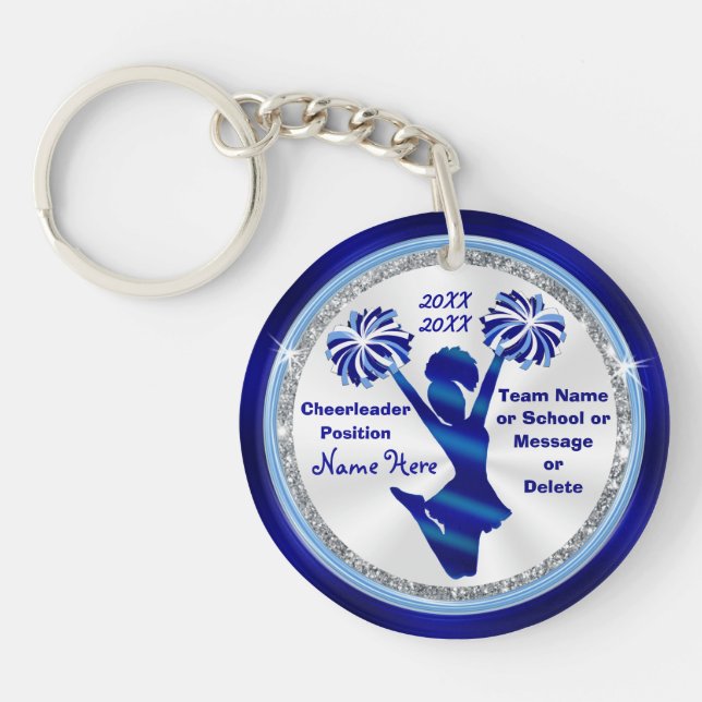 Personalized, Cheerleading Gift Ideas Cheap Keychain (Front)