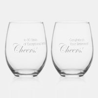 Personalized Cheers! Retirement Professional Grey