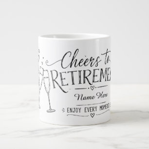 Personalized Cheers to Retirement Champagne Mug